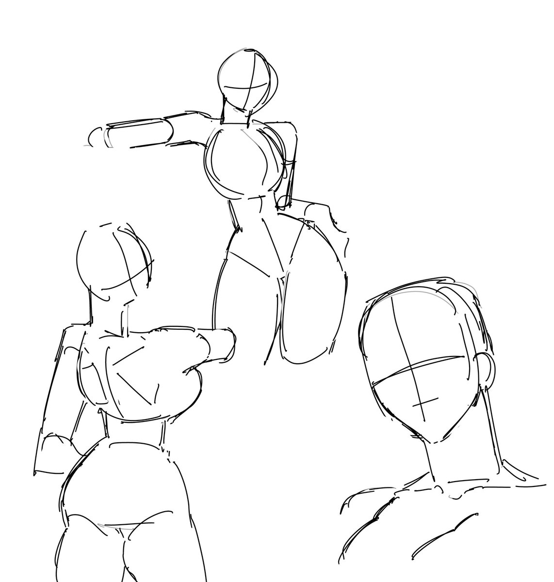 Tonicdue_1's tweet image. #doodle poses