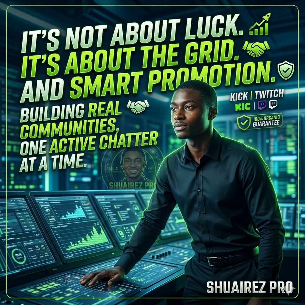 shuairezs's tweet photo. Stop wishing, start growing with Shuairez Pro! I provide 100% organic promotion for Kick, Twitch, and YouTube to help you reach affiliate and verification milestones. ๐
#ShuairezPro #OrganicGrowth #KickStreaming #TwitchAffiliate #StreamerSuccess https://t.co/NXtYwYDhCE