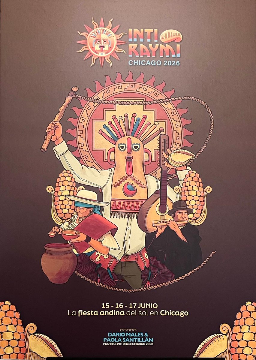CecuChicago's tweet image. ¡Chicago ya vive el #IntiRaymi2026! ☀️🇪🇨

El @ConsuladoEcuCHI participó en el lanzamiento del afiche oficial de la Fiesta del Sol. Una jornada de danza, música y cultura que une a nuestra comunidad en el exterior. 🎭🎶

¡Invitados a celebrar nuestras raíces! ✨

#Ecuador #Chicago
