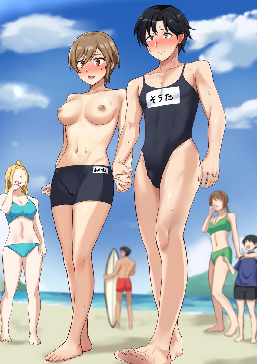 #なんの脈絡もなく水着イラストを再掲して最近フォローしてくれたフォロワーを怖がらせましょう 