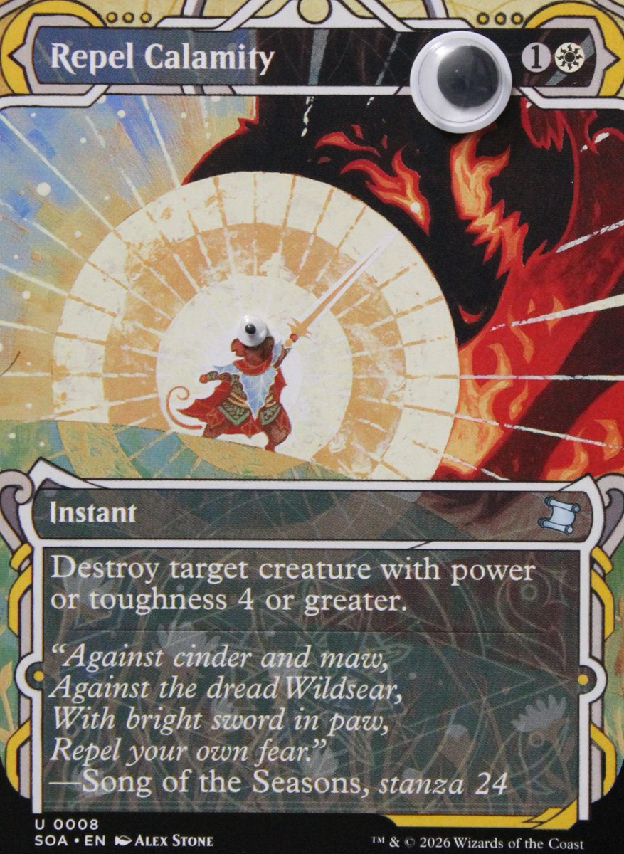 *squeak* *squeak* *SQUEAK*

#RepelCalamity #mtg #MagicTheGathering #MTGStrixhaven