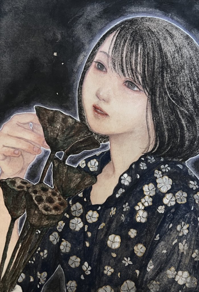 日本画　絵画 上村松園 「 螢 」 木 版画 絵画 蛍 ほたる 夏 うちわ 日本画 美人画