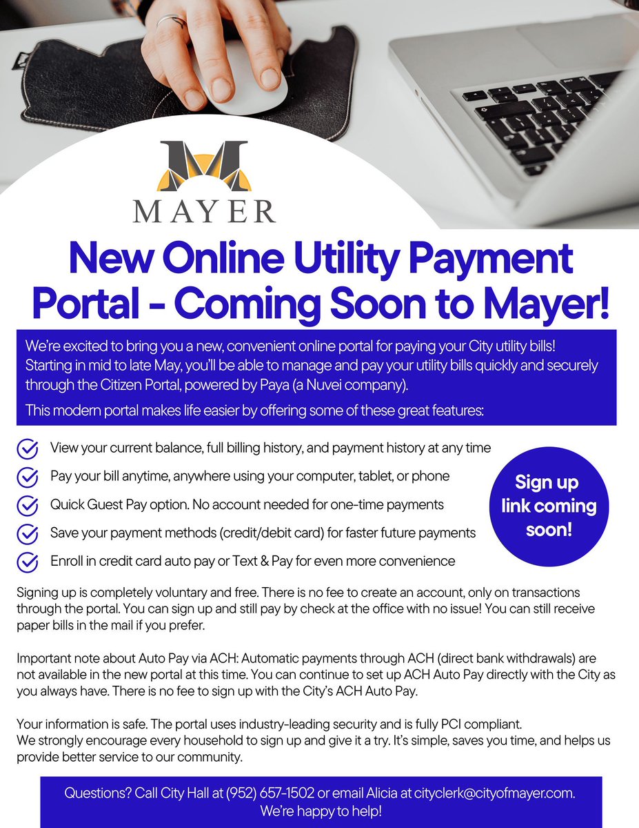 City of Mayer MN tweet media