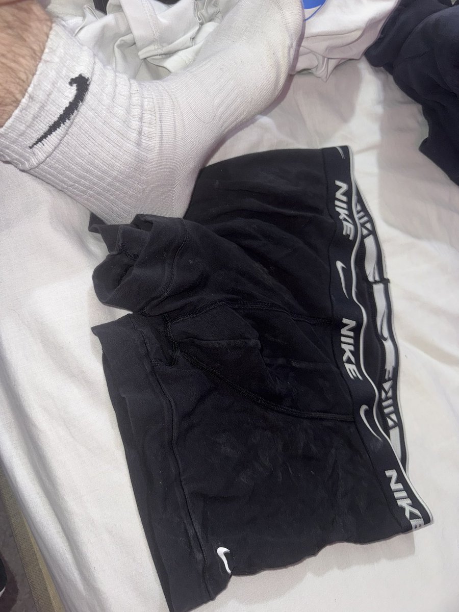 shfff03's tweet photo. For sale, work cum stained Nike boxer from a young UK lad. Dm me. https://t.co/iVunDc87bz