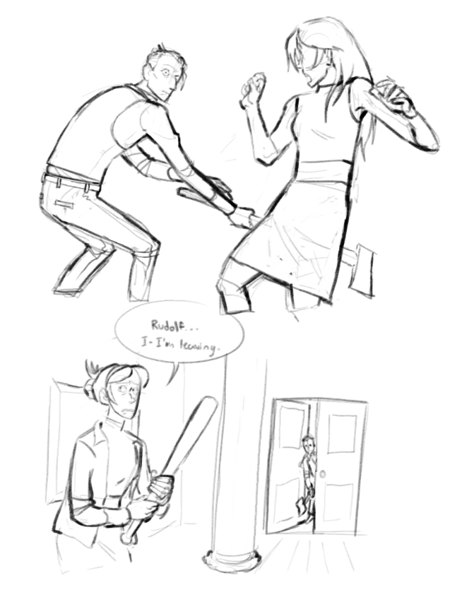 MEGAARN_'s tweet photo. The shining spyma au where spy retires and they take care of a hotel for a winter and spy goes crazy thinking his family are also spies https://t.co/vs2IEUqC5H