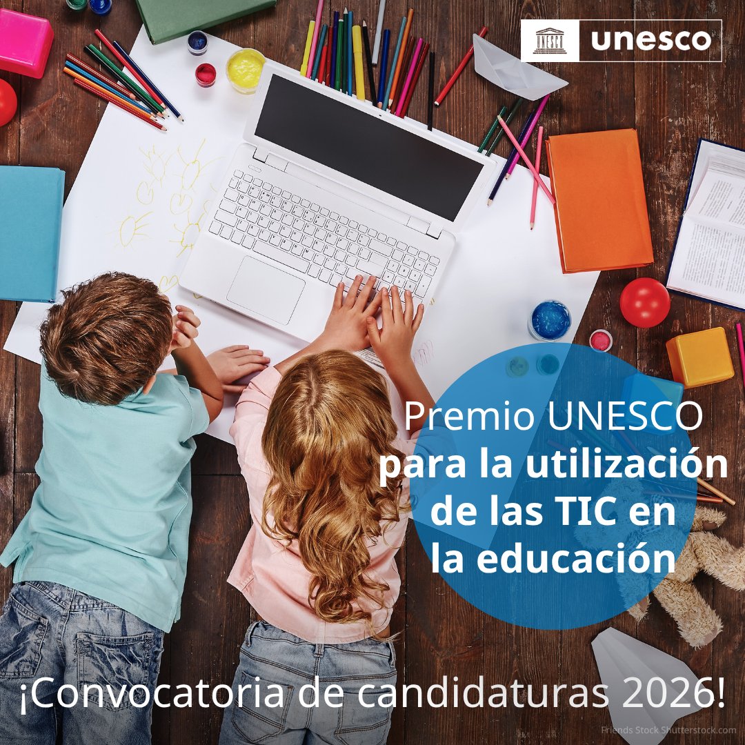 IIPEUNESCO_BA's tweet image. ¿Tu proyecto fomenta el pensamiento crítico y la creatividad con la #IA?

¡Queremos saber más!

Ya está abierto el plazo de presentación de candidaturas para el Premio #TIC de la UNESCO.

⏰ Fecha límite: 29 de mayo de 2026

👉 unesco.org/es/articles/pr…