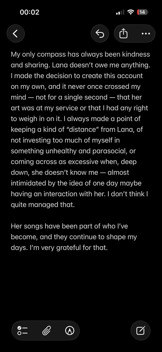 LanadelreyStats's tweet image. I know this is a very long text, and it’s addressed to those who have been with me here all this time. It doesn’t call for a response, and I don’t know how long I’ll leave it up.