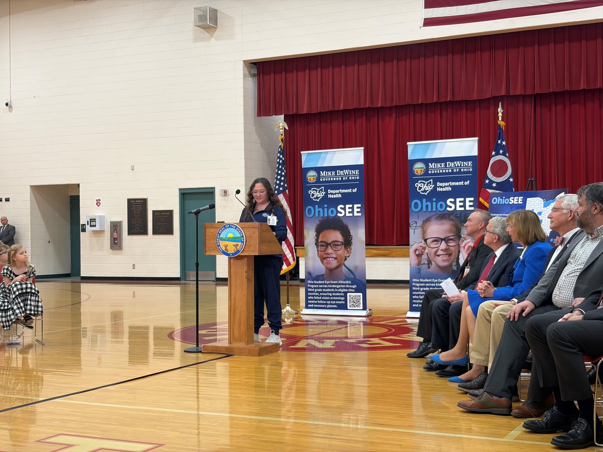 AdenaHealth's tweet photo. Adena Health was proud to be part of this week's OhioSEE event!

Adena's Jessica Proffitt, LPN, Jackson Elementary School nurse, spoke about the importance of vision care and the ongoing work to ensure students are supported.

Learn more: https://t.co/nIVbTnXrwo https://t.co/k7TEHWWW6j