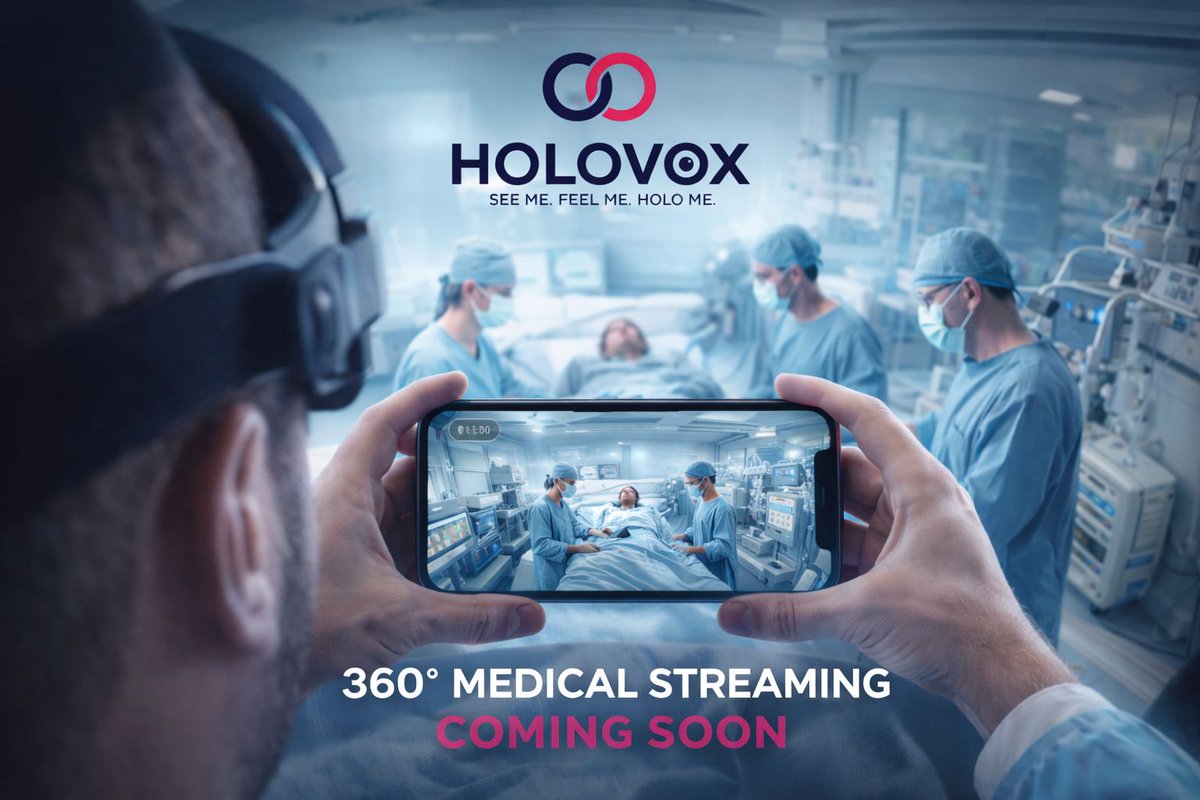 HoloAtMe's tweet photo. "We built something nobody has ever built before. Doctors. Lawyers. Families. Businesses. Everyone deserves real presence. https://t.co/6KbfW5J647 — Holo at me." https://t.co/POU5vsvuDR