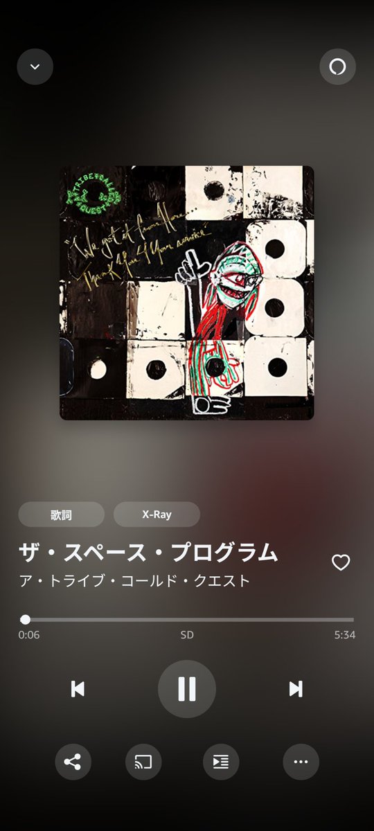 GWの合間の当直はATCQの現時点での最終アルバムで出勤
ソウルクエリアンズ界隈ディスクガイド見て最近聴いてなかったなと
なんとかアゲてこ