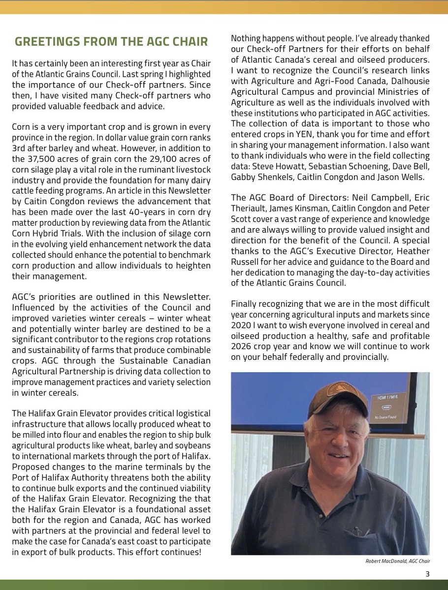 AtlanticGrain's tweet photo. 🌾2026 Newsletter🌾

We are pleased to share that our yearly newsletter will be hitting the mailboxes this week, it just keeps getting better every year. 

Many thanks to Peter Boswell for his continued support and ability to see this unfold.

🔗https://t.co/puEFuCeEPh https://t.co/o5BkJpwozf