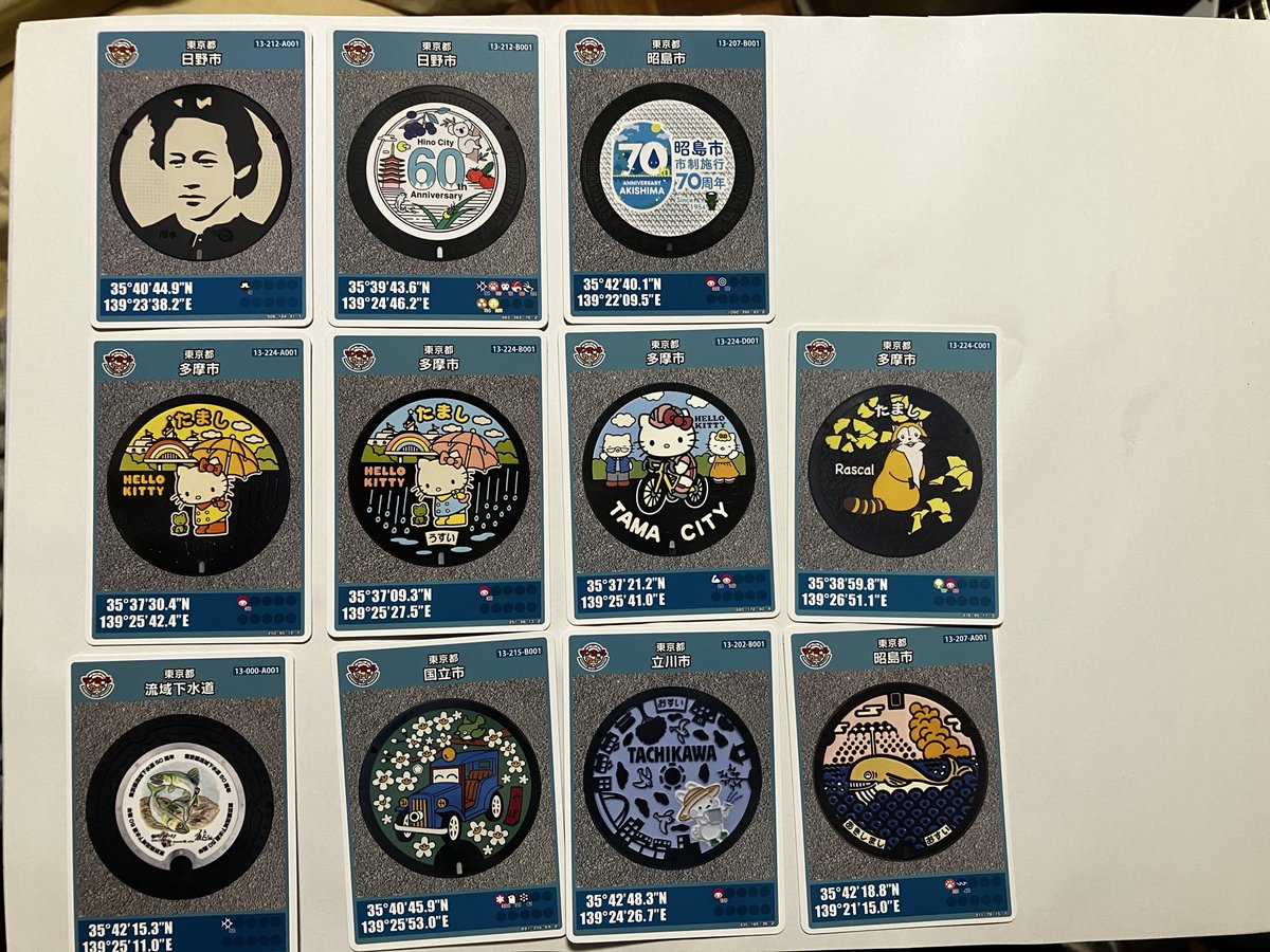 hotsand88's tweet photo. 多摩方面に行く用があり、ついでに近辺のカードを収集、この地区は未収集でした。今後は28弾のカードを目標にしていく予定。
#マンホールカード　#多摩 https://t.co/GjukWLtaZJ
