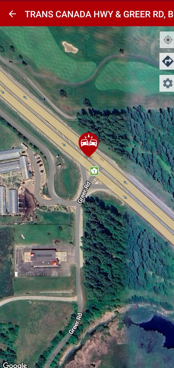 Kamscan's tweet image. Hearing about a four vehicle crash at greer road and #bchwy1  #BlindBay area .#kamloops air ambulance launched