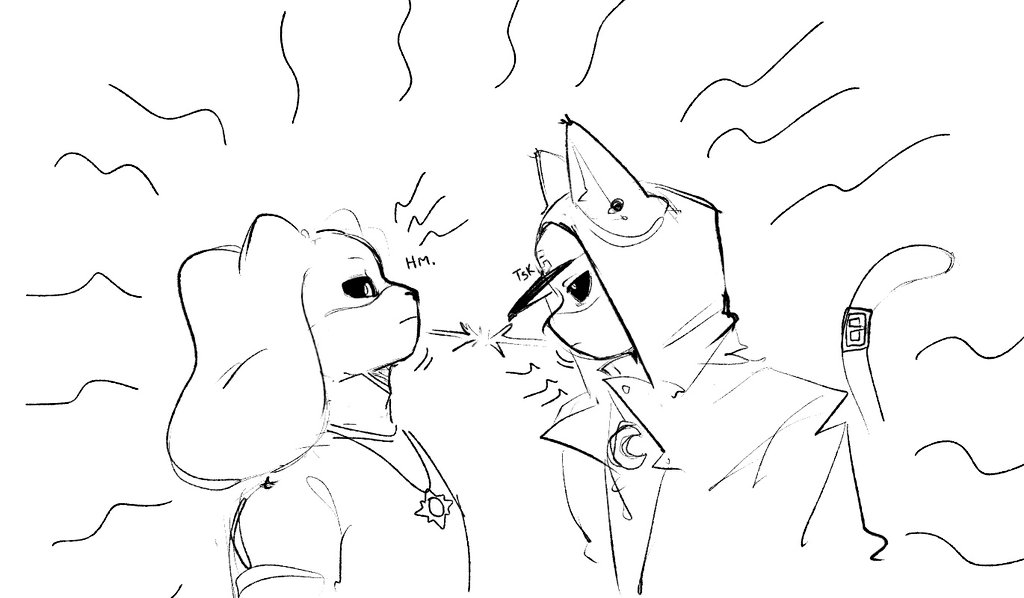 Lambyki0's tweet image. Always together, never friends 
#catnap #dogday