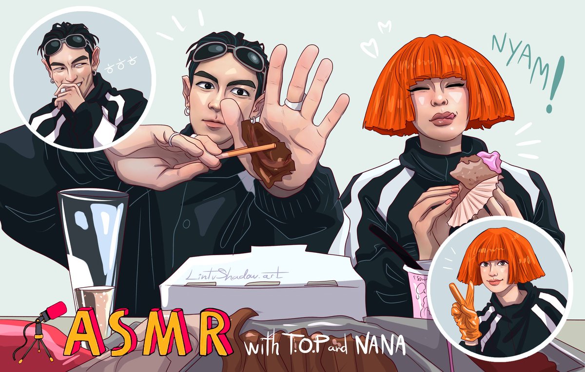 lintushadow's tweet image. ASMR with T.O.P and NANA
I really enjoyed this video lol they are so cute.
#choiseunghyun #TOP #nana