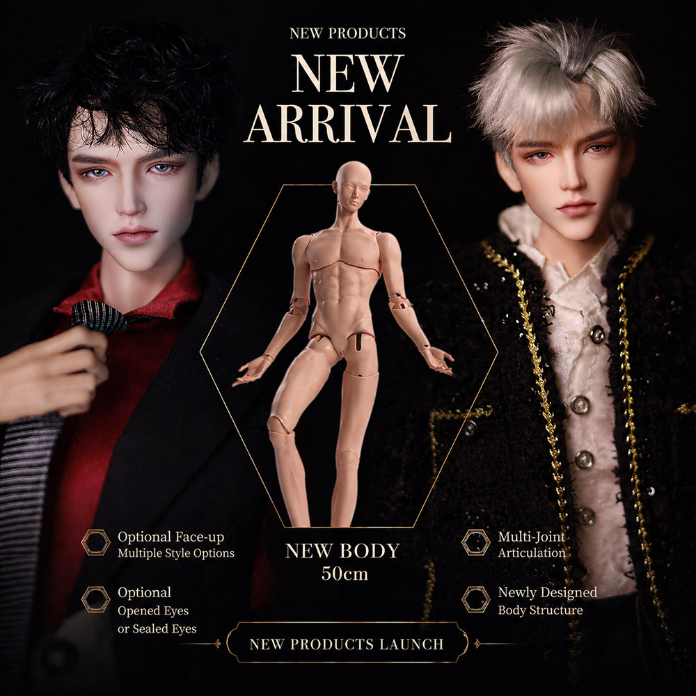 Meet our latest release: 30Noctis [玄淵] &amp; Male body Valen series.
A refined 30cm head sculpt with optional bodies, now released together with our newly designed Valen bodies in 34 / 50 / 78cm.
More: doll-granado.com/post/noctis-50…

#granado #bjd #doll #granadodoll #Noctis #Valen