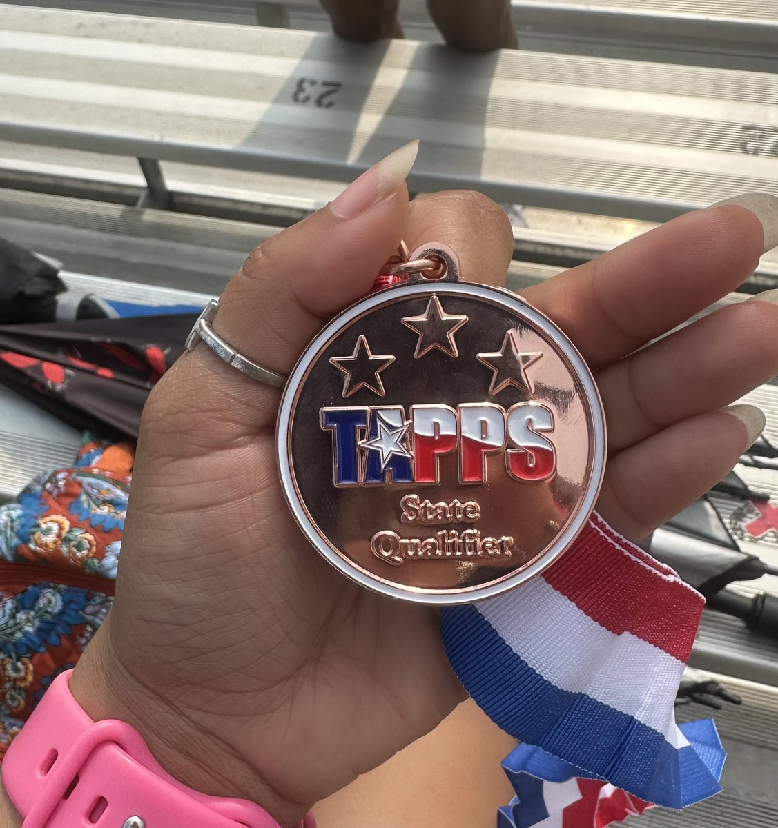JazmynGamez05's tweet photo. Yo girl is headed to State 🫡 🔥 STATE BOUND @STJFlyers 💙🤍✈️🥎   #WeAreSTJ #FlyHigh #TAPPSsoftball @nadiataylor88 @BombersGold16u 🩵🤍🥎  #classof2027 #Uncommitted2027 
@TAPPSbiz @TAPPSSoftball 
@MaxPreps @playbookathlete @WhyIGrind @DfwSho #statebound 
@ExtraInningSB @LineDsoftball @CSAPrepStar #RecruitMe #MultiSportAthlete #trackgirls