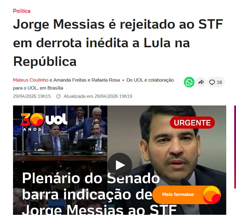 QUE MANCHETE MARAVILHOSA!!!!!