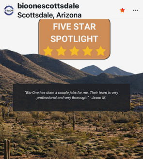 DrWeinblatt's tweet photo. A great 5 Star Review for my @BioOnScottsdale #crime & trauma scene office serving metro Phoenix, AZ. #BioOne #HelpFirstBusinessSecond https://t.co/ylD06m8d59