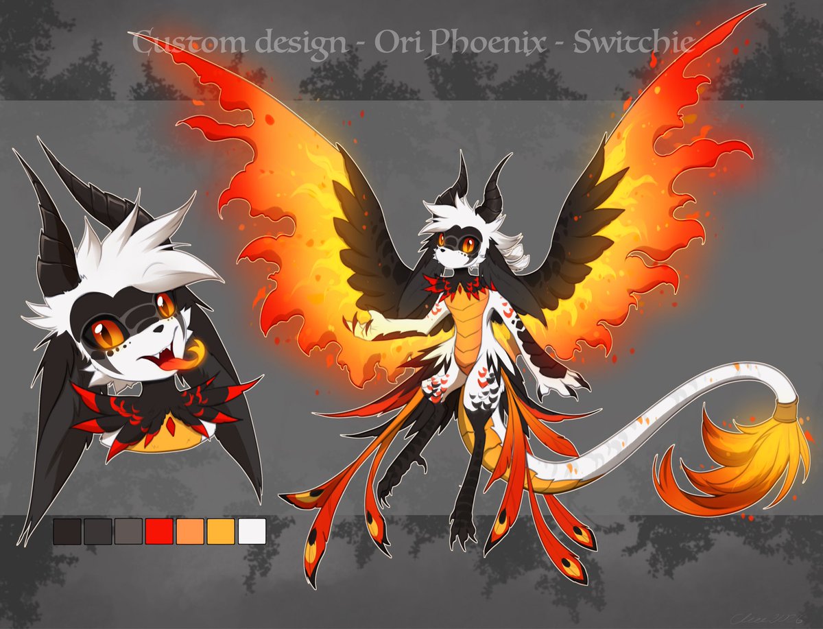 CheeFurra's tweet photo. Custom design - Ori Phoenix/Dragon https://t.co/0IViOWsDXU