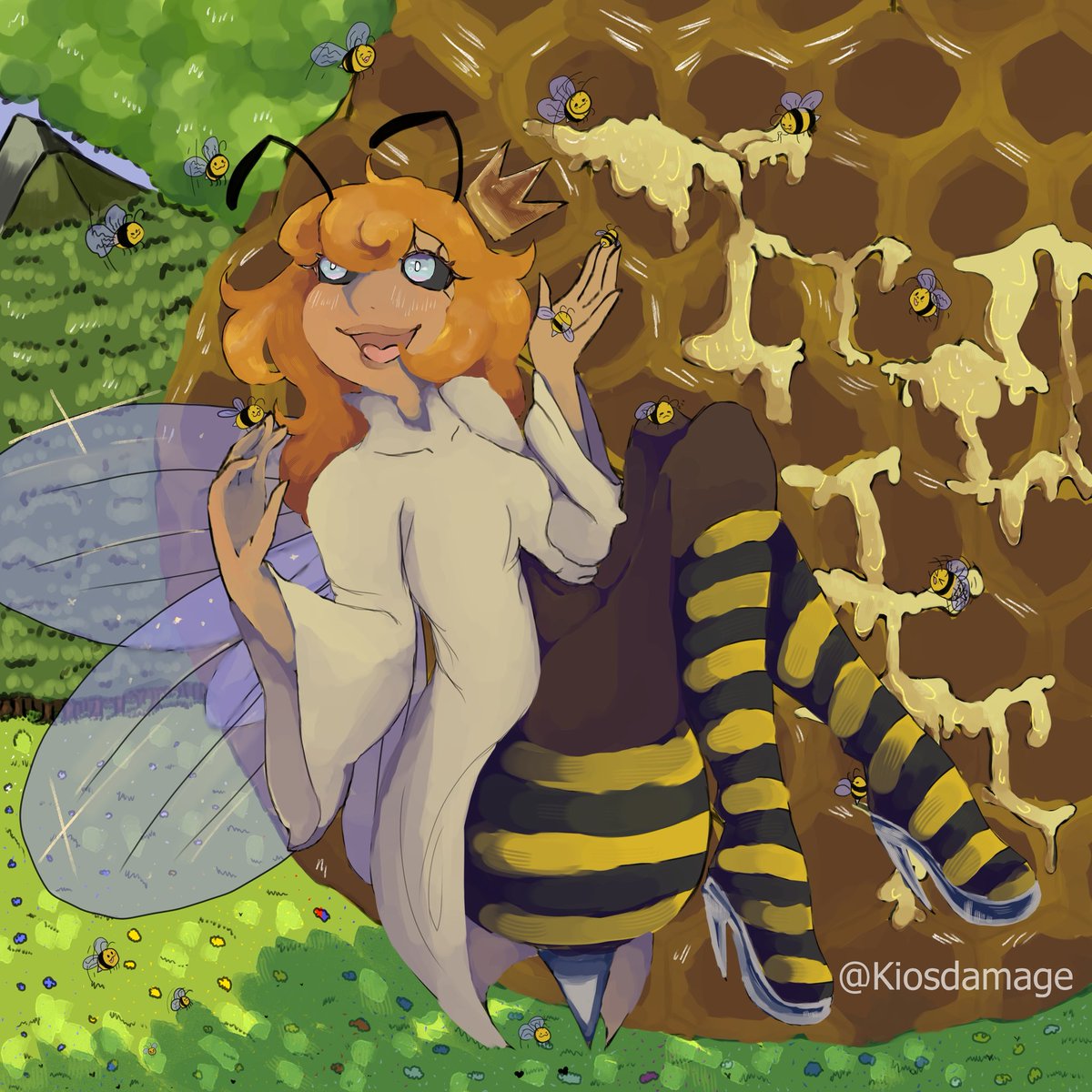 Kiosdamage's tweet photo. Vgen Challenge! theme: Bee

“Pollen Season”

#vgen #vgenchallenge #art #artist #smallartist #CLIPSTUDIO https://t.co/XEANyGNy7C