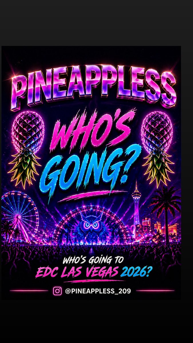 Pineappless_209's tweet photo. My 5th year going to EDC https://t.co/fAJq8QMGcv