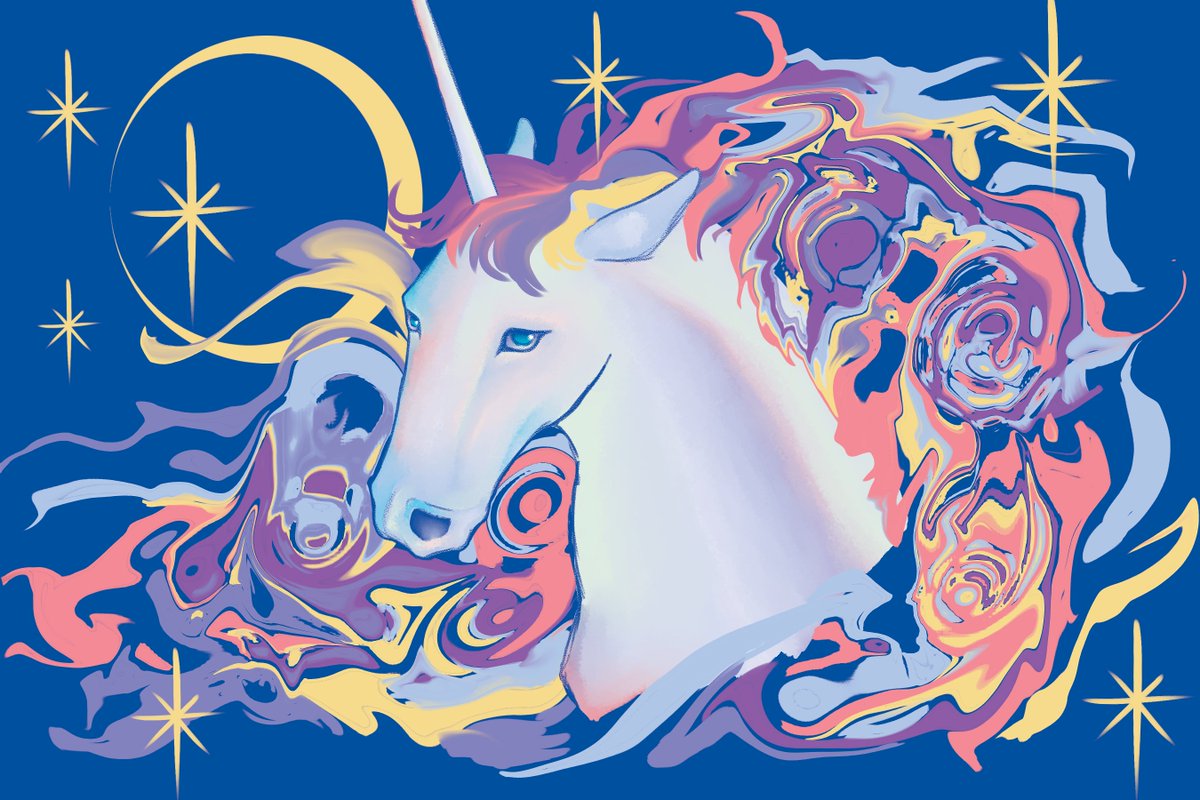 NortyNortArt's tweet image. Unicorn art I made :) 🦄✨💫🌙

#Unicorn #Art #digitalartwork #digitalart #celestial #Trending