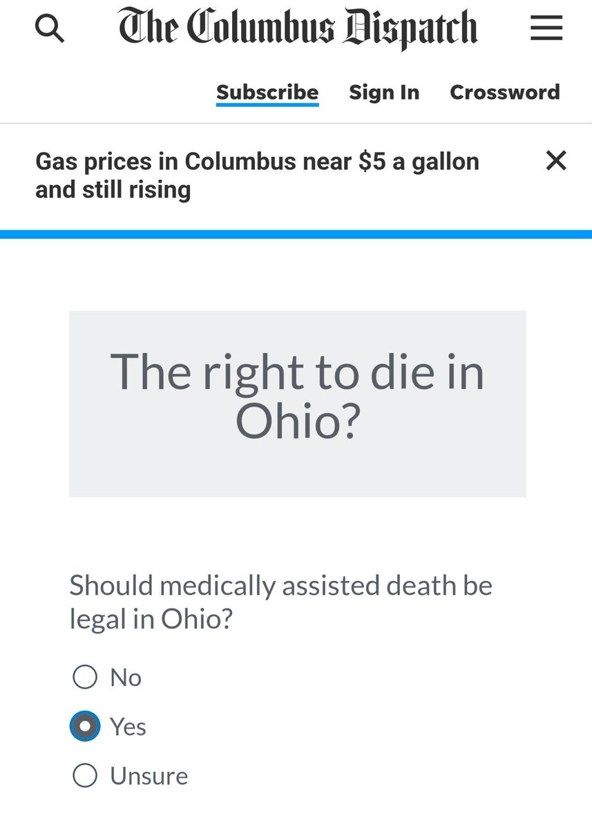OhioOptions's tweet photo. Please CLICK this link, go to the bottom of the page and VOTE Yes! 

Thanks to Michael Oser, an attorney from Columbus for his commitment to Medical Aid in Dying in Ohio. 

https://t.co/SzyIlKobI5 https://t.co/9uRiW88W08