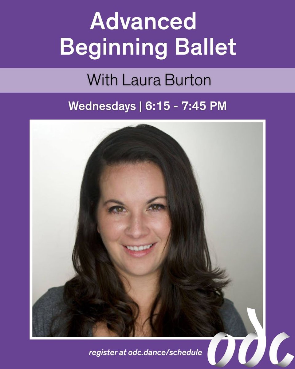 ODCsf's tweet image. 🩰 Advanced Beginning Ballet with Laura Burton
Wednesdays from 6:15 to 7:45pm || 🔗 Register: odc.dance/schedule

#odcsf #dance #ballet #beginnerdanceclass #missiondistrict