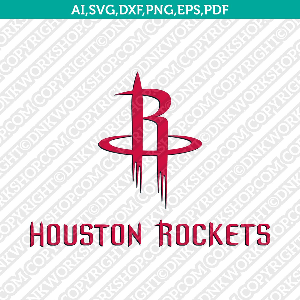 dnk_workshop's tweet photo. found a clean Houston Rockets SVG, usually files like this don’t cut well, but this one looks smooth, could work for tees, totes, even embroidery, might save this for later https://t.co/KYhtW4Xsmn