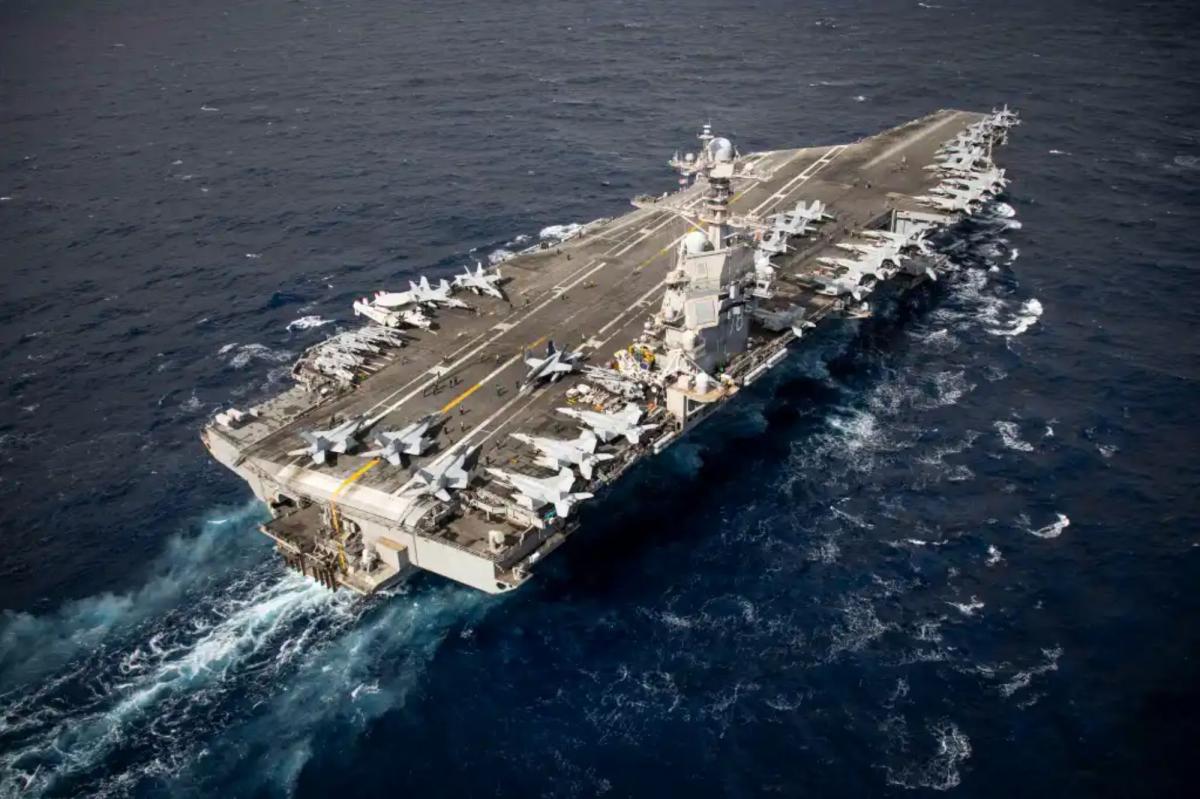 USS Gerald Ford coming home after record-setting deployment to Iran war, Maduro capture trib.al/Jk7stOb