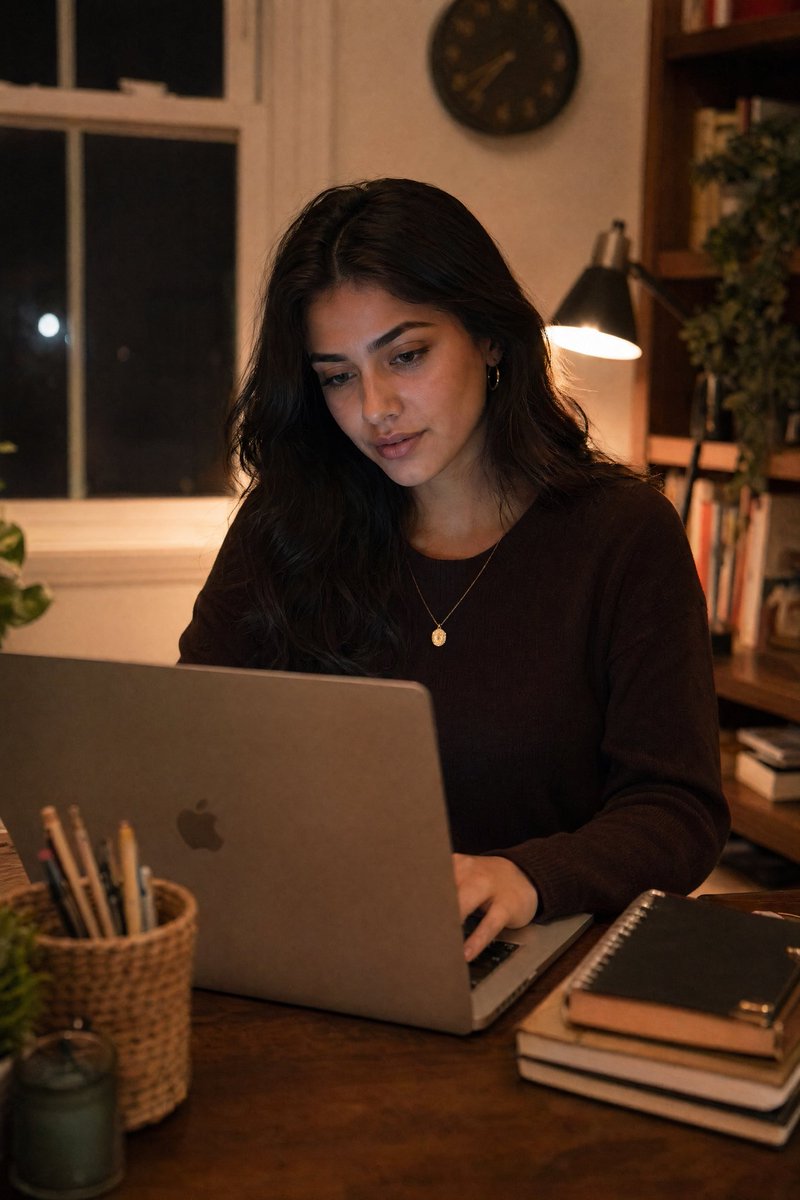Focused and Ready: Mobile vs Laptop Content Creation - PromptGather image 1