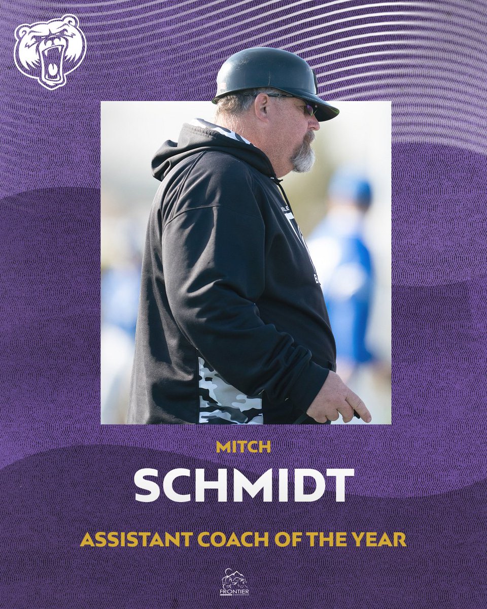 BUBruins's tweet photo. Head Coach Duane Monlux earned Frontier Conference Coach of the Year honors after guiding the Bruins to a 44-3 regular season and a No. 2 national ranking. Mitch Schmidt was named Assistant Coach of the Year. https://t.co/znxfLgfo7H