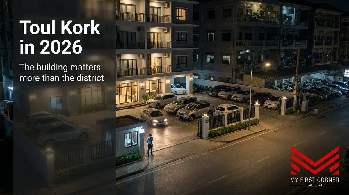 investmfc's tweet image. Toul Kork is quietly repricing as Phnom Penh’s gravity shifts. Schools and hospitals persist; walkability doesn’t. Here’s what serious buyers should examine before investing: wix.to/fkK2nlk

#ToulKork #PhnomPenh #RealEstate #InvestmentTips