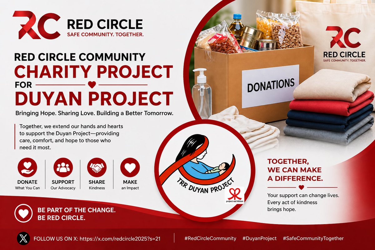 Redcircle2025's tweet photo. We are starting a charity project for the Duyan Program under Project Red Ribbon Care Management Foundation Inc. This program provides care, support, and medical assistance to children aged 0–15 who are living with HIV.

Donations are optional. Any amount helps and contributes. https://t.co/n4z18Ak3Rl