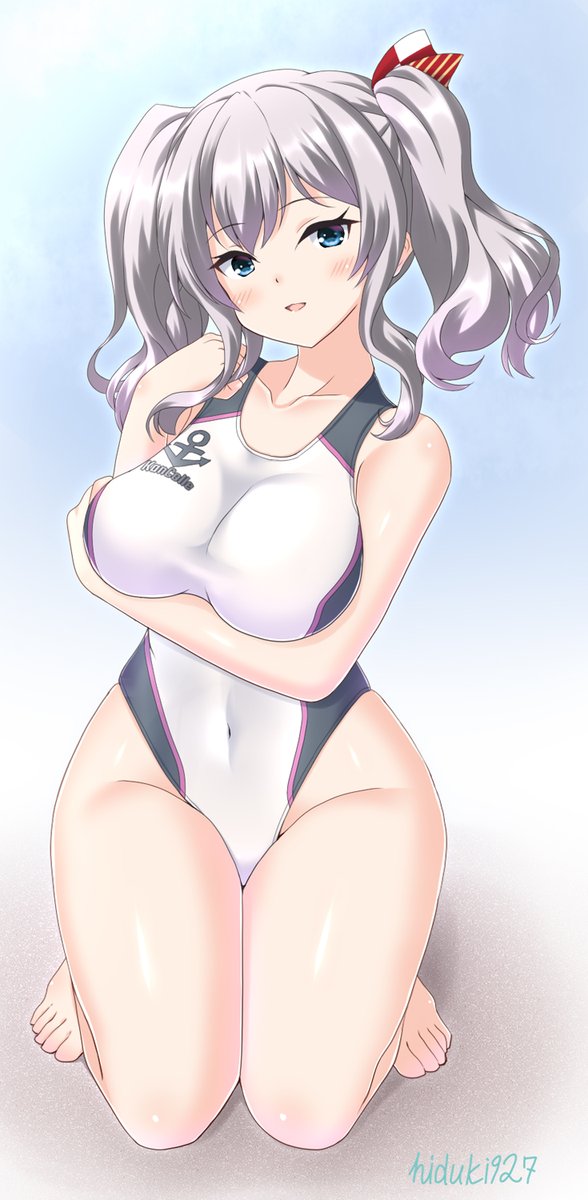 鹿島「提督さん♡鹿島と水泳の練習、しませんか?」
鹿島のハイレグ競泳水着絵です。
#艦これ 