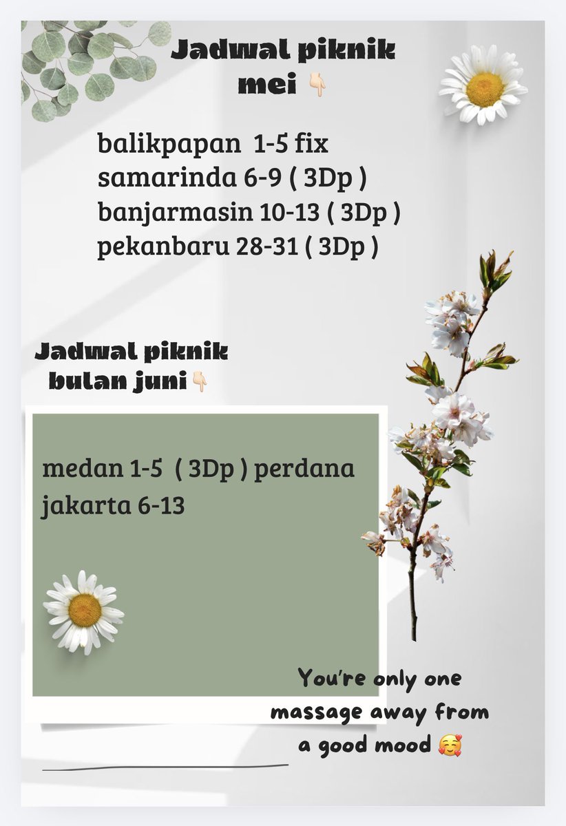 cacaonta/balikpapan now 1-5 /samarinda 6-9 tweet media