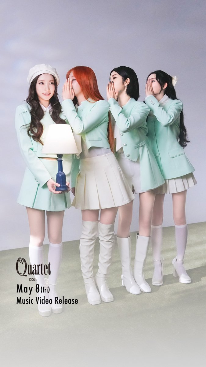 'Quartet'
MV Visual Poster

2026.05.08 19:00[JST]
➫ Official MV

➫ 'Quartet' Digital Release
is-sue.lnk.to/QUARTET_DG

IS:SUE 1ST ALBUM
┃𝗤𝗨𝗔𝗥𝗧𝗘𝗧┃
2026.05.20 Release

#ISSUE
#QUARTET #ISSUE_Quartet