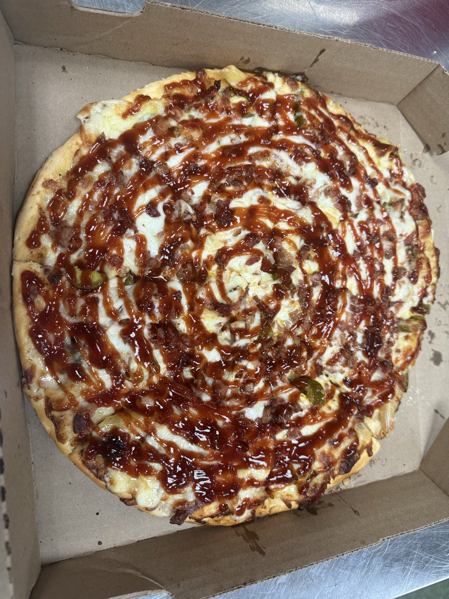 🚨LTO DROP🚨

We went back down to The Lab and and walked back up with a MASTERPIECE! 🔥

Meet “The Luckenbach” BBQ Brisket Macaroni Pizza. 🐮 🐷 🌶️ 

It starts with our Homemade Dough (*Gluten Free Options Available!*)

Baked in a Traditional Stone-Deck Oven.