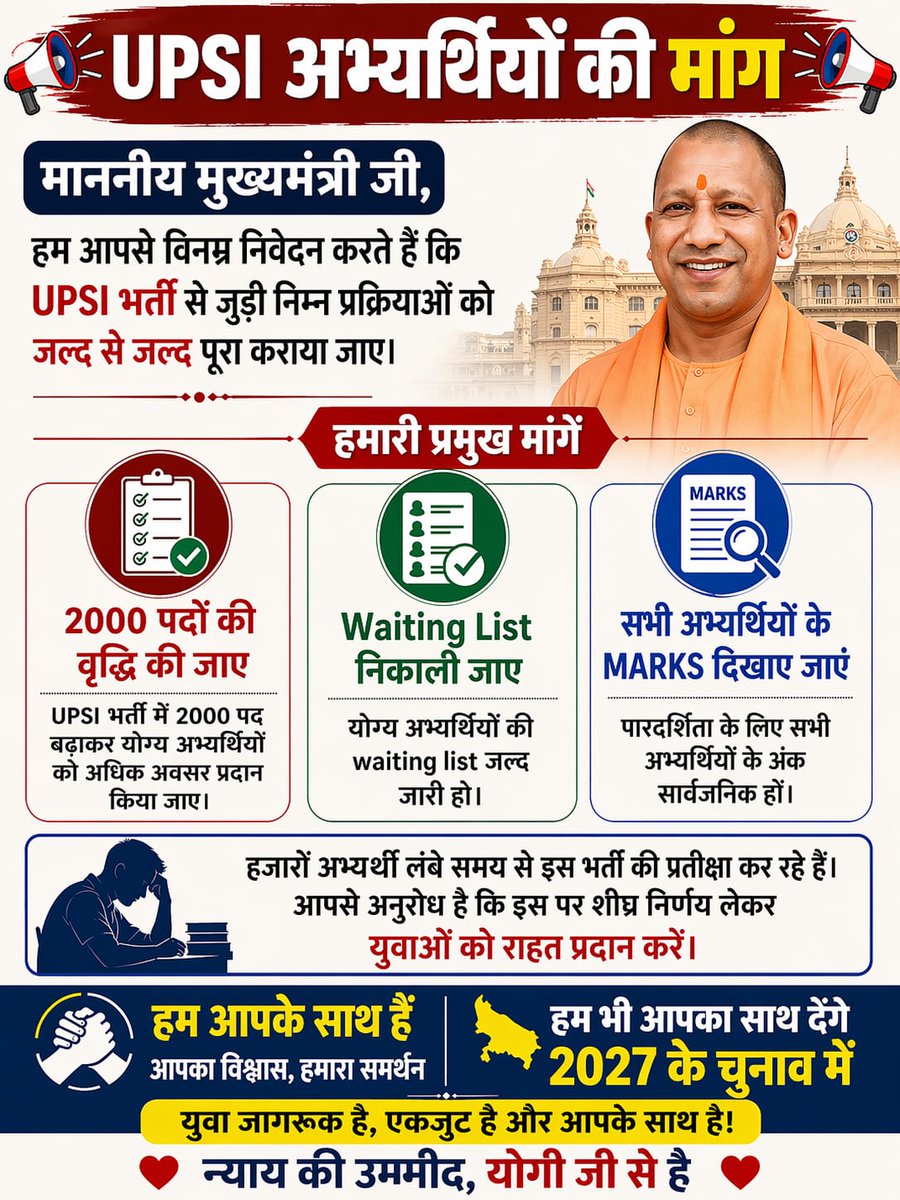 akash4326's tweet photo. #UPSI_INCREASE_2000_POST #UPSI_GIVE_SCORECARD #UPSI_GIVE_WAITING_LIST
@CMOfficeUP @Uppolice @upprpb @UPGovt @dgpup @BJP4UP @myogioffice @myogiadityanath @yadavakhilesh @samajwadiparty https://t.co/gBAijptdwK
