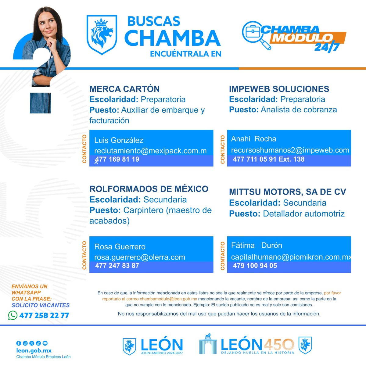 Chamba Módulo Empleos León tweet media