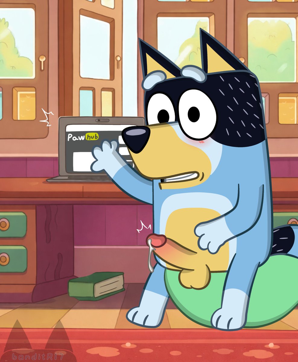 BanditR17's tweet photo. What will Bandit be watching?😬
#bandit #bluey #rule34 #furrywolf #gay 💻\1200/💻 https://t.co/Kn9nWaAjva