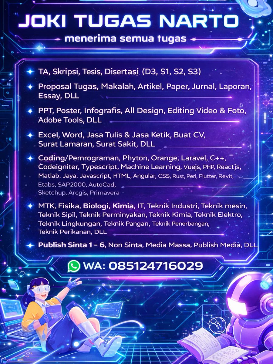 amo - Bisa joki semua tugas tweet media