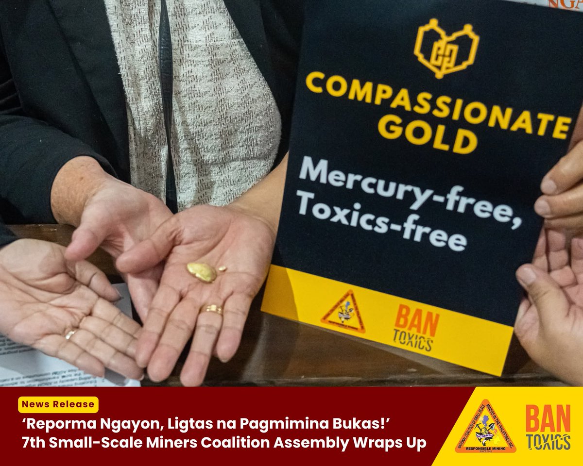 BANToxics's tweet photo. 𝐒𝐦𝐚𝐥𝐥-𝐒𝐜𝐚𝐥𝐞 𝐌𝐢𝐧𝐞𝐫𝐬' 𝐂𝐨𝐚𝐥𝐢𝐭𝐢𝐨𝐧 𝐂𝐨𝐧𝐜𝐥𝐮𝐝𝐞𝐬 𝟕𝐭𝐡 𝐍𝐚𝐭𝐢𝐨𝐧𝐚𝐥 𝐀𝐬𝐬𝐞𝐦𝐛𝐥𝐲, 𝐇𝐢𝐠𝐡𝐥𝐢𝐠𝐡𝐭𝐬 𝐂𝐚𝐥𝐥 𝐟𝐨𝐫 𝐌𝐢𝐧𝐢𝐧𝐠 𝐋𝐚𝐰 𝐑𝐞𝐟𝐨𝐫𝐦⁣⁣
⁣⁣
Read more: https://t.co/dWrnPlG234 https://t.co/C4YUpjR5ZB
