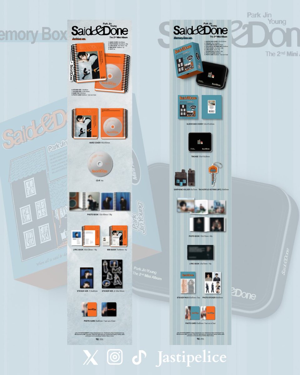 Jastipelice's tweet photo. [HELP RT INA GO 🇮🇩] 

OPEN PO PARK JINYOUNG - MINI ALBUM VOL. 2 [SAID &amp; DONE] 

🧡 Archive Ver.
Dp 235k | Est. 340k
🧡 Memory Box Ver.
DP 425k | Est. 550k 

🗓️ Close PO : ~until sold out 

ORDER:
WA 0822-1321-4899 

OPEN PO GO WH INA KOREA KR INDO
🏷 wts album park jinyoung got7 https://t.co/LUKYZ1hj9N