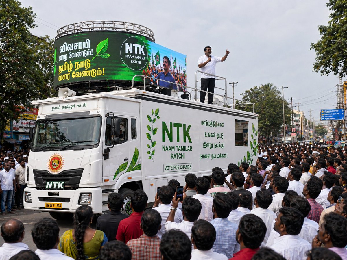 salai_nayagan's tweet image. அடுத்த கட்ட தேர்தல் பிரச்சாரம் இப்படித்தான் இருக்கணும்.

மக்களிடம் நேரடியாகவும், தொழில்நுட்பத்தோடும், தெளிவான செய்தியோடும் செல்லும் புதிய தலைமுறை பிரச்சாரம்.

Next campaign should be futuristic.

#NTK #NaamTamilarKatchi #Seeman