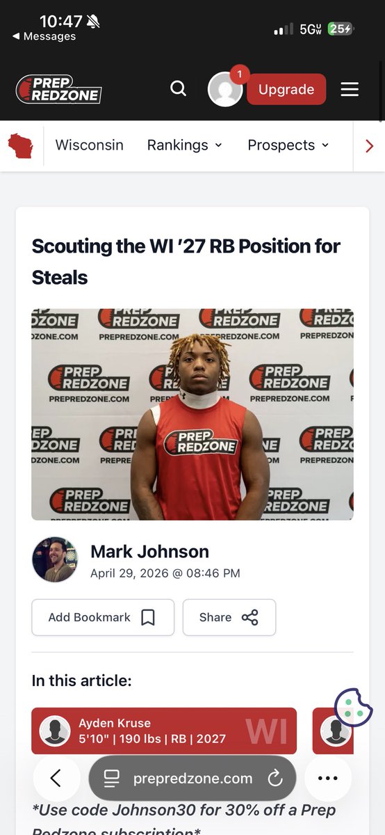 JebariJr's tweet photo. Thank you prep redzone for choosing my picture for the cover @MJ_NFLDraft @ArrowheadFB @CoachHarris28 https://t.co/lABr59ikzE