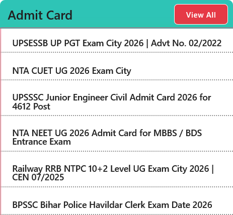 rojgarresult's tweet image. UPSESSB PGT Exam City 2026
Advt No. 02/2022 #UP #UPSESSB 
Exam Date - 09-10 May 2026
Check Now ▼ #RojgarResult
tinyurl.com/4cktfyrj
