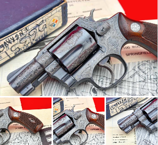 GunBroker's tweet photo. 🔥 1952 S&W Pre-Model 36
5-screw | Flat latch
Master engraved
🔗 Take a closer look: https://t.co/pB1P8kCVPV
Art or originality? 👇
#SmithAndWesson #Wheelgun #Gunsdaily https://t.co/P14KLgd9J0