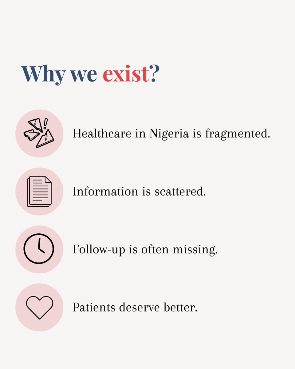 MedReachapp's tweet image. Most healthcare platforms stop at consultation.

MedReach doesn’t.

We focus on what really matters:
structure, coordination, and continuity of care.

#MedReachNG #HealthTech #ConnectedCare